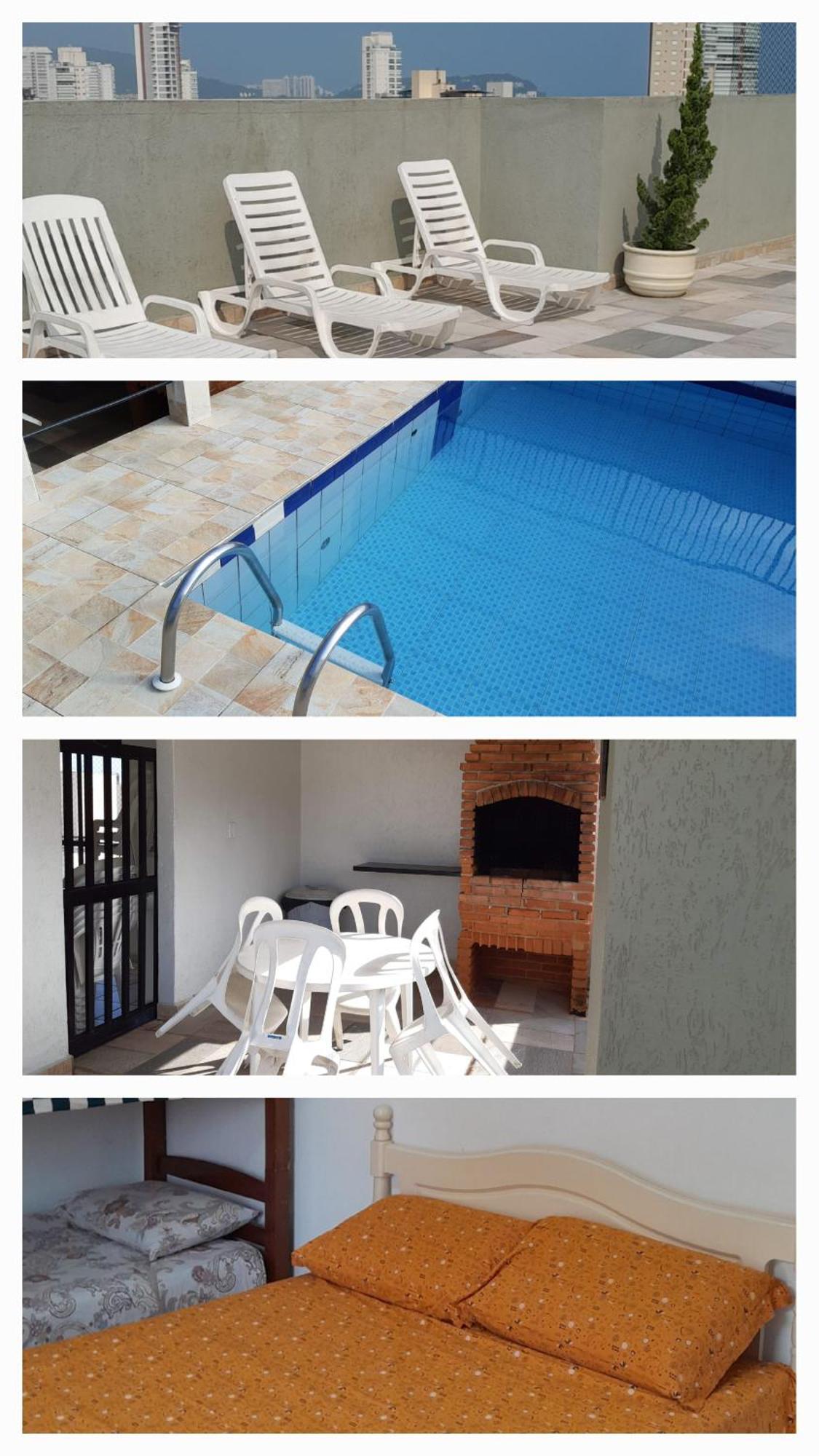 500M Da Praia, Predio Cm Piscina, 1Garagem, Wi-Fi 300 Mbps, Centro De Guaruja, Proximo A Praia E Comercio, Horarios Check-In E Check-Out Flexiveis, Churrasqueira, Apartment ภายนอก รูปภาพ